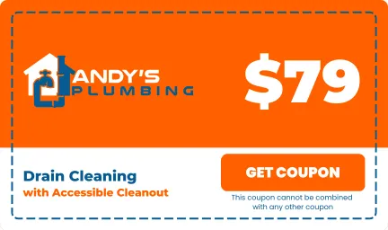Andy's Plumbing drain cleaning coupon